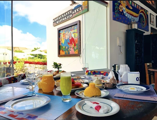 Restaurante azul histórico